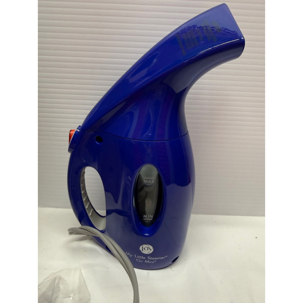 Joy Mangano My Little Steamer Go Mini Handheld Garment Steamer Blue Travel Size